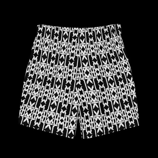 PPC Native Monogram All Over Print Men's Swim Trunks (Black)